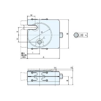 （株）ナベヤ 防振レベリングブロックMB型 MB 防振レベリングブロックＭＢ型 MB1-16S