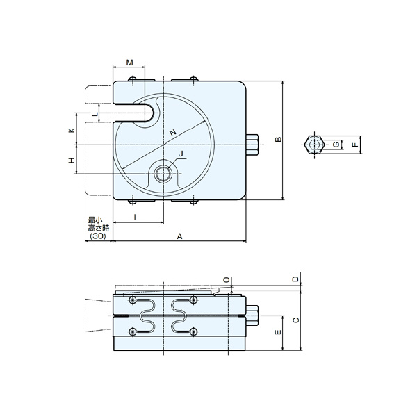 （株）ナベヤ 防振レベリングブロックMB型 MB 防振レベリングブロックＭＢ型 MB1-16S