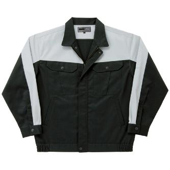 日新被服（株） ブルゾン 5656-100 ブルゾン 5656-100-4L ﾗｲﾄﾌﾞﾗｯｸXｼﾙﾊﾞｰ