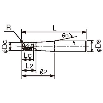 オーエスジー（株） WALTER ボールエンドミル2刃タイプ ボールエンドミル F2339 R10XSS32X250