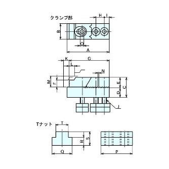 （株）ナベヤ ホールドクランプ クランプ部 HL ホールドクランプ　クランプ部 HL3518C
