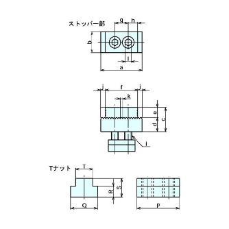 （株）ナベヤ ホールドクランプ ストッパー部 HL ホールドクランプ　ストッパー部 HL3514S