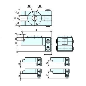 （株）ナベヤ インジェッククランプQ型 ICQ インジェッククランプＱ型 ICQ24