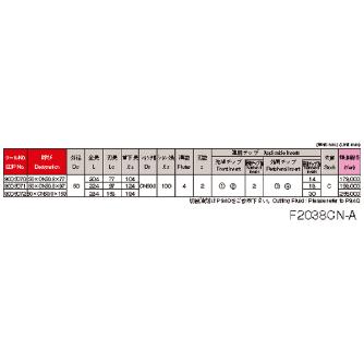 オーエスジー（株） WALTER ポーキュパインカッタコンビネーションシャンクタイプ F2038 ポーキュパインカッタ F2038 50XCN50.8X97