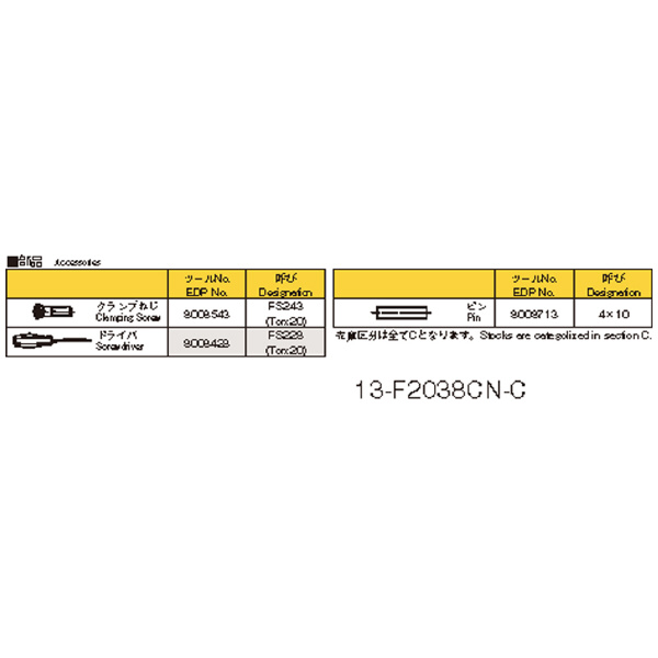 オーエスジー（株） WALTER ポーキュパインカッタコンビネーションシャンクタイプ F2038 ポーキュパインカッタ F2038 50XCN50.8X97