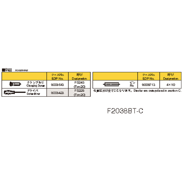 オーエスジー（株） WALTER ポーキュパインカッタBT50シャンクタイプ ポーキュパインカッタ F2038 50XBT50X97