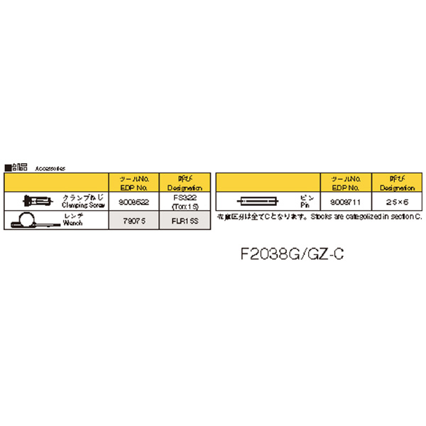 オーエスジー（株） WALTER グラファイト用ポーキュパインカッタ ポーキュパインカッタ F2038G 20XSS20X130