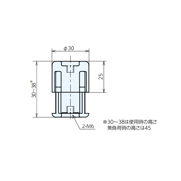 （株）ナベヤ 防振マウント(軽量型) BML 防振マウント（軽量型） BML25