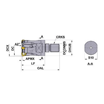 三菱マテリアル（株） カッタ 多機能用(スクリューインタイプ) AJX カッタ　多機能用（スクリューインタイプ） AJX06R172AM0830