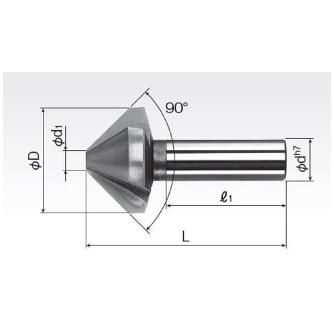 岡﨑精工（株） TIN面取カッターIII型 CS3S ＴＩＮ面取カッターⅢ型 CS3S 12-30