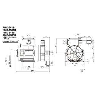 三相電機（株） マグネットポンプ PMD マグネットポンプ PMD-1561B2P