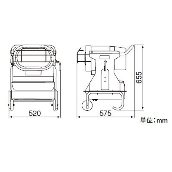 オリオン機械（株） ジェットヒーター ロボ暖 HR120D ジェットヒーター　ロボ暖 HR120D-50