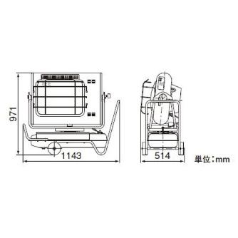 オリオン機械（株） ジェットヒーター スーパースイング HRS330 ジェットヒーター　スーパースイング HRS330