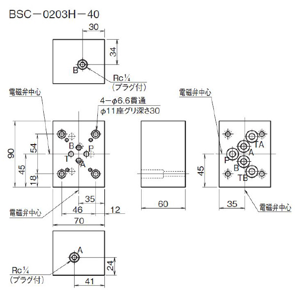 ダイキン工業（株） サイズ変換プレート BSC サイズ変換プレート BSC-0203H-40