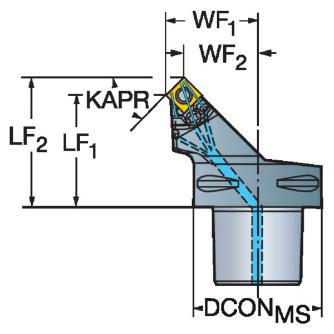 サンドビック（株） TーMaxP カッティングヘッド 【F】 C4-PSSN Ｔ－ＭａｘＰ　カッティングヘッド　【Ｆ】 C4-PSSNL-27042-12HP