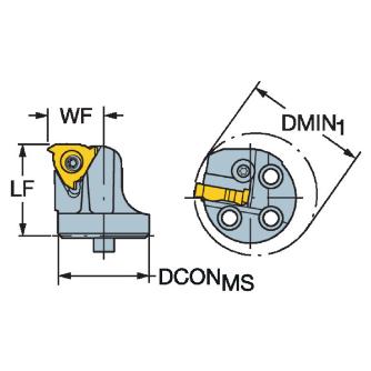 サンドビック（株） コロスレッド266ねじ切りヘッド 【F】 SL-266 コロスレッド２６６ねじ切りヘッド　【Ｆ】 SL-266LKF-202514-16