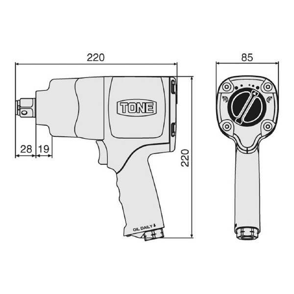 ＴＯＮＥ（株） エアーインパクトレンチ AI エアーインパクトレンチ AI6300