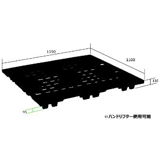 日本プラパレット（株） パレット EX パレット EX-115110 ﾌﾞﾗﾂｸ