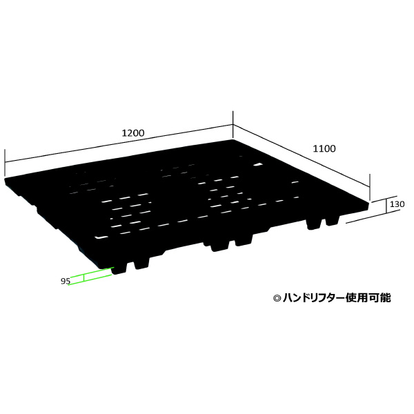 日本プラパレット（株） パレット EX パレット EX-1211 ﾌﾞﾗﾂｸ