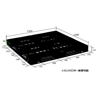 日本プラパレット（株） パレット フック付(8箇所) EXA パレット　フック付（８箇所） EXA-1111 ﾌﾞﾗﾂｸ