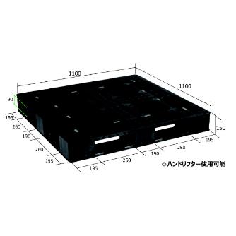 日本プラパレット（株） パレット LA パレット LA-1111RR ﾌﾞﾗﾂｸ