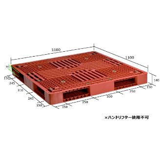 日本プラパレット（株） パレット FM パレット FM-1111 ﾌﾞﾗｳﾝ