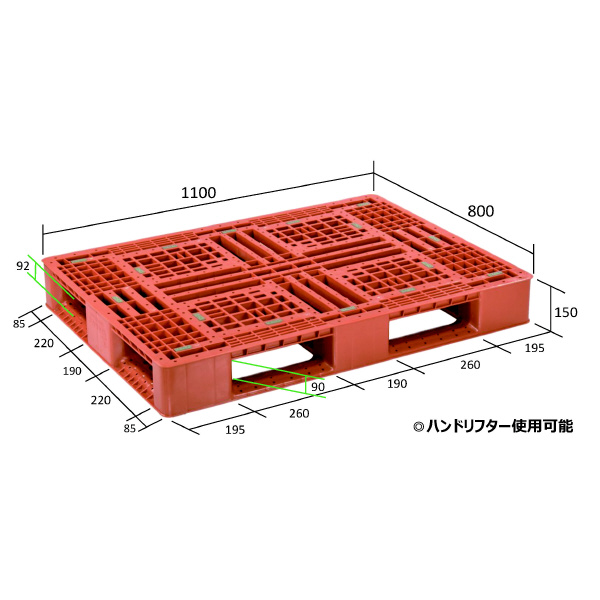 日本プラパレット（株） パレット FA パレット FA-1108 ﾌﾞﾗｳﾝ