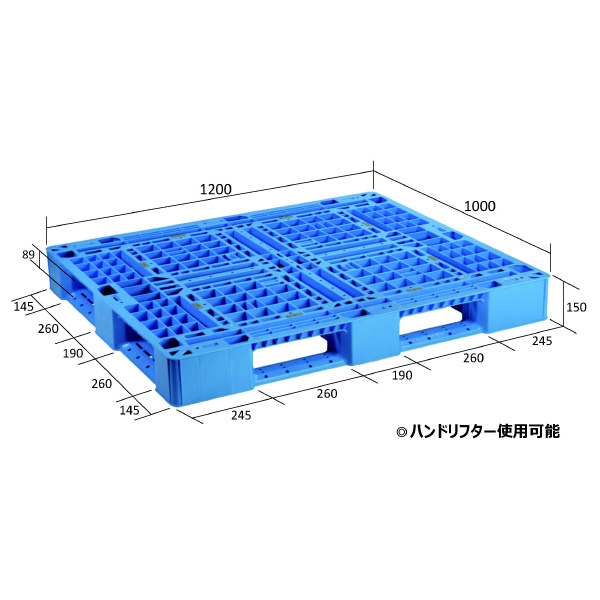 日本プラパレット（株） パレット SLA パレット SLA-1210 ﾌﾞﾙ-