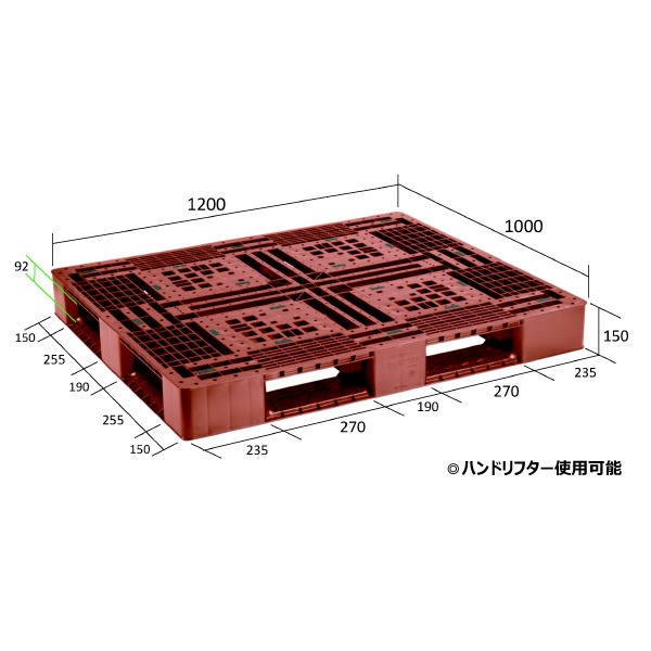 日本プラパレット（株） パレット FA パレット FA-1210 ﾌﾞﾗｳﾝ