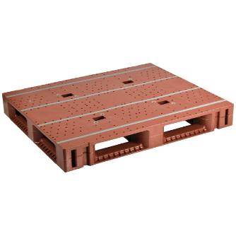 日本プラパレット（株） 冷凍冷蔵用パレット ZFD 冷凍冷蔵用パレット ZFD-1210E-150H ﾌﾞﾗｳﾝ