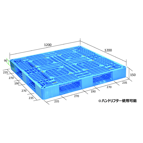 日本プラパレット（株） パレット LA パレット LA-1212 ﾌﾞﾙ-