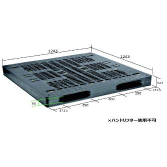 日本プラパレット（株） パレット FS パレット FS-125125 ｸﾞﾚ-