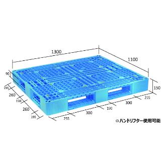 日本プラパレット（株） パレット LA パレット LA-1311 ﾌﾞﾙ-