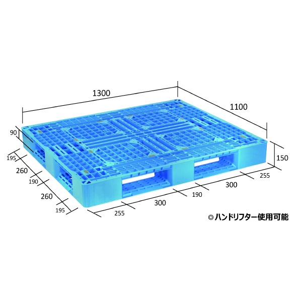 日本プラパレット（株） パレット LA パレット LA-1311 ﾌﾞﾙ-