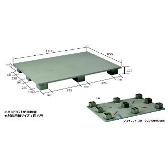 日本プラパレット（株） パレット SX パレット SX-1108E4 ｸﾞﾚ-