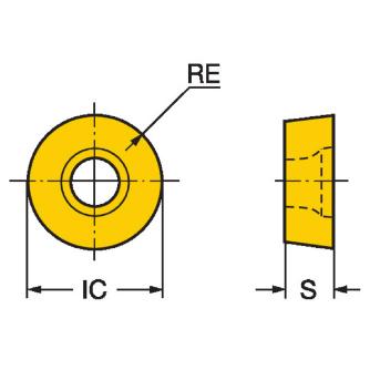 サンドビック（株） コロミル200 チップ 【C】 RCKT コロミル２００　チップ　【Ｃ】 RCKT 10 T3 M0-MM 1040