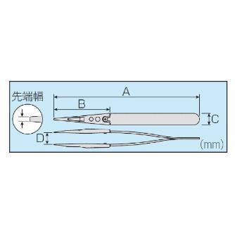 ホーザン株式会社 プラチップピンセット プラチップピンセット P-640-P