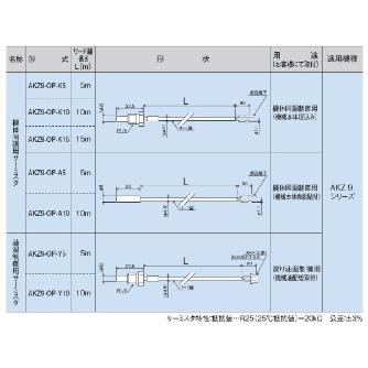 ダイキン工業（株） オイルコン用油温制御用サーミスタ AKZ オイルコン用油温制御用サーミスタ AKZ9-OP-Y5
