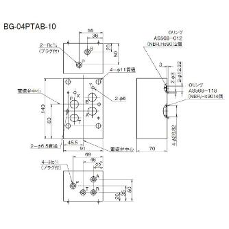 ダイキン工業（株） 圧力取出用ブロック BG 圧力取出用ブロック BG-04PTAB-10