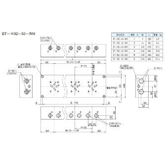 ダイキン工業（株） マニホールドブロック BT マニホールドブロック BT-102-50-WH