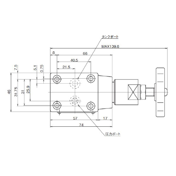 ダイキン工業（株） 直動形リリーフ弁 リモートコントロール用 CR-G 直動形リリーフ弁　リモートコントロール用 CR-G02P-1-10
