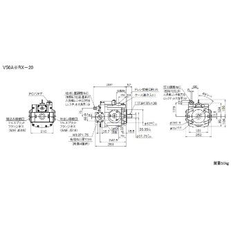 ダイキン工業（株） ピストンポンプ F-V ピストンポンプ F-V50A2RX-20