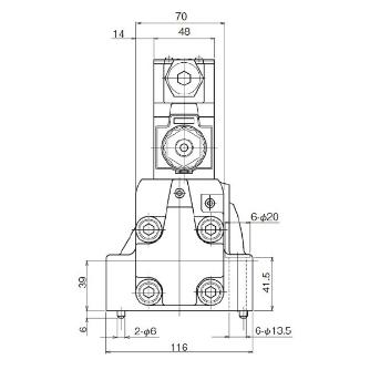 ダイキン工業（株） 電磁パイロット切換弁 H-JS-G 電磁パイロット切換弁 H-JS-G06-4CA-75