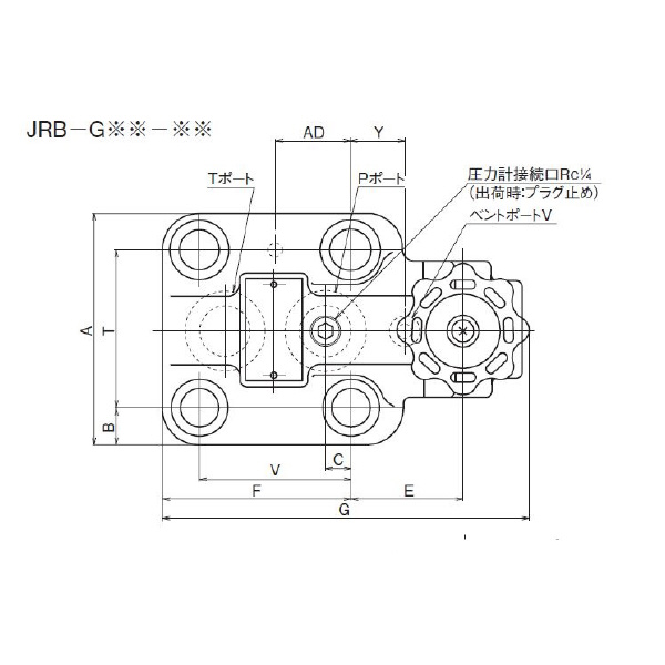 ダイキン工業（株） パイロット作動形リリーフ弁 JRB-G パイロット作動形リリーフ弁 JRB-G06-3V-13