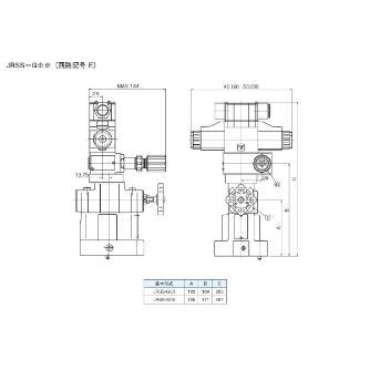 ダイキン工業（株） 電磁操作弁付リリーフ弁 JRSS-G 電磁操作弁付リリーフ弁 JRSS-G03-2-E1A-50-N-CLE