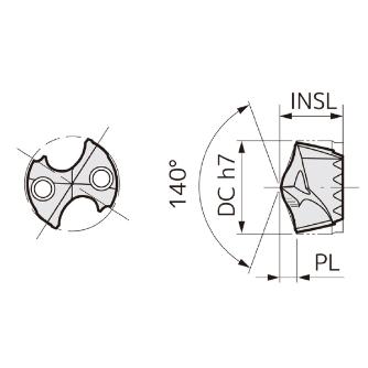住友電気工業（株） SEC－マルチドリル刃先交換ヘッド MTL ＳＥＣ－マルチドリル刃先交換ヘッド SMDT1210MTL ACX70