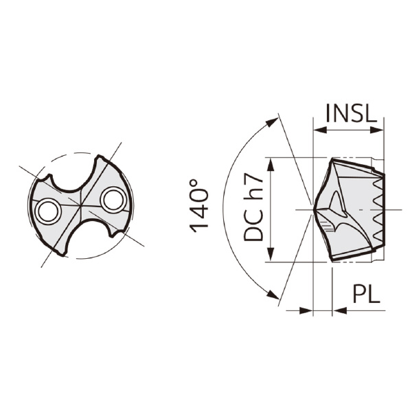 住友電気工業（株） SEC－マルチドリル刃先交換ヘッド MTL ＳＥＣ－マルチドリル刃先交換ヘッド SMDT1310MTL ACX70