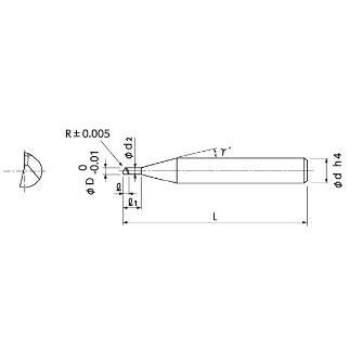 日進工具（株） CBNスーパーサーフェイスエンドミル SSF ＣＢＮスーパーサーフェイスエンドミル SSF120 0.4XR0.05X1