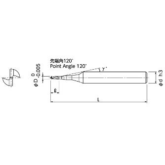 日進工具（株） 無限マイクロコーティング マイクロポイントドリル（下穴加工用） NSPD-M 無限マイクロポイントドリル（下穴加工用） NSPD-M 0.025X0.05