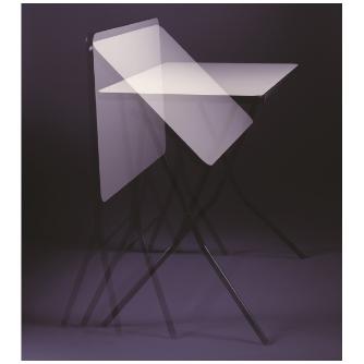 （有）ルネセイコウ スタンドタッチテーブル SB スタンドタッチテーブル SB-750W ﾆｭｰｸﾞﾚｰ/ﾌﾞﾗｯｸ